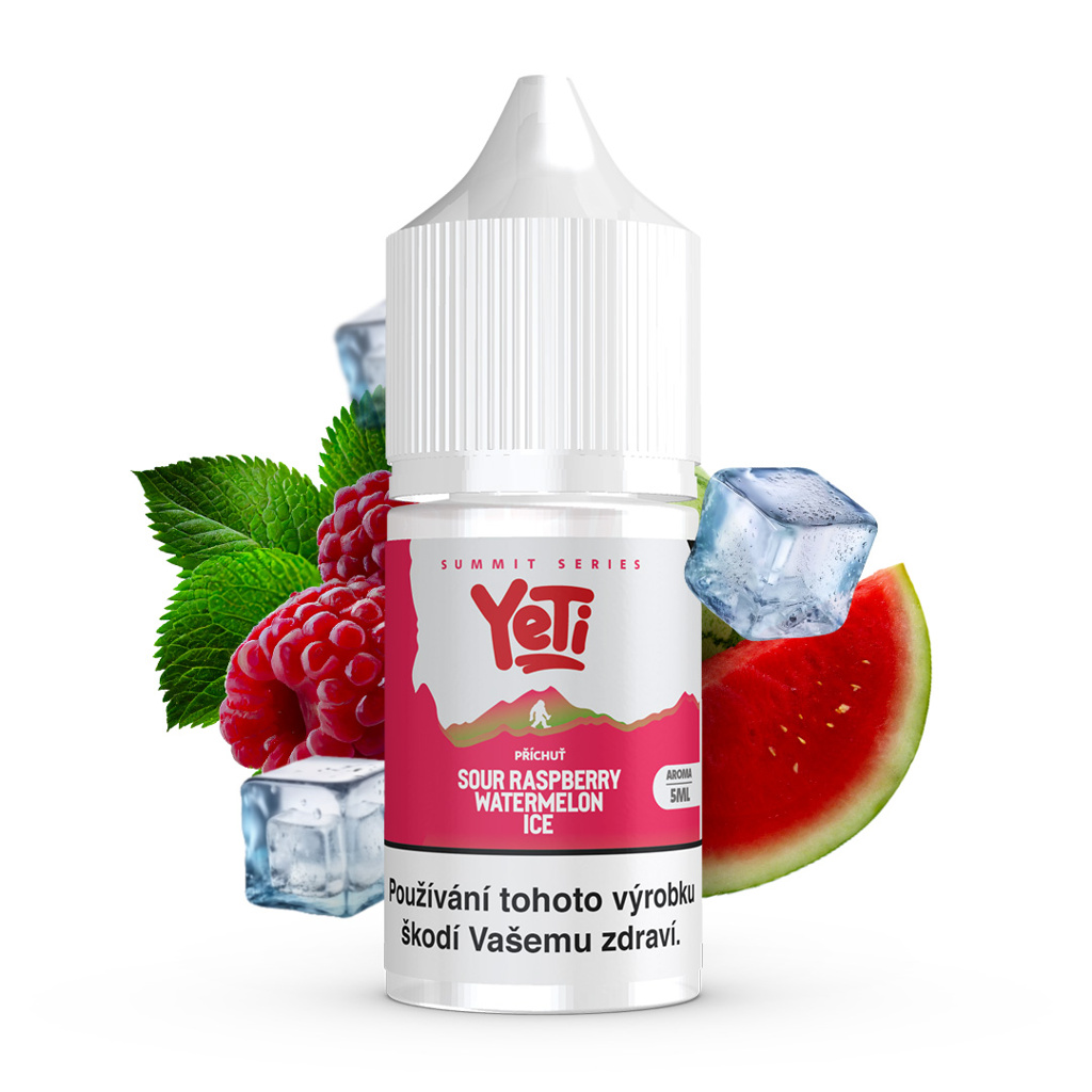 Příchuť Yeti Summit S&V: Sour Raspberry Watermelon Ice (Ledová malina a meloun) – 5,0ml