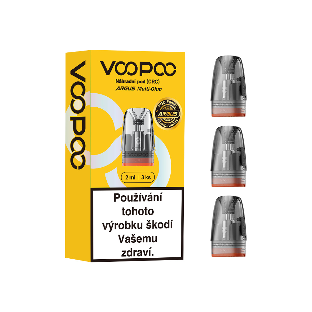 VooPoo Argus Multi-Ohm Pod 2ml náhradní cartridge 3ks