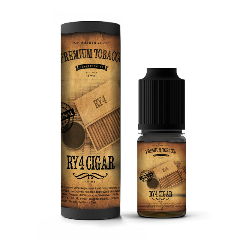 Příchuť Premium Tobacco: RY4 Cigar – 10ml