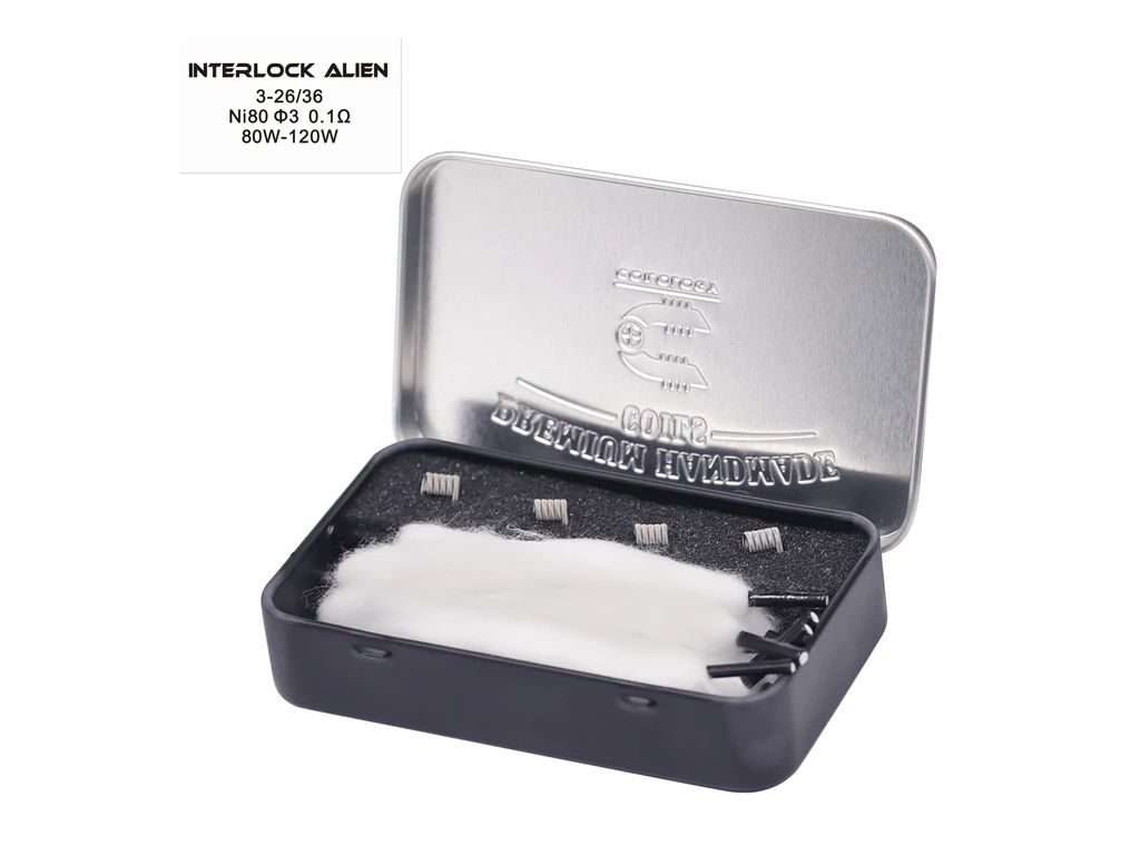 Coilology Premium Handmade Coils Interlock Alien 3-26/2-36 - 0,10ohm/dual, 4ks