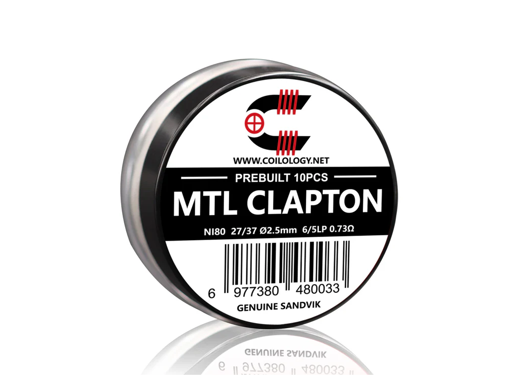 Coilology předmotané spirálky pro MTL Clapton Ni80 0,73 ohm, 10ks