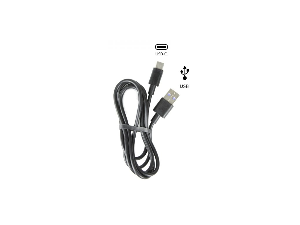 Kabel USB-A / USB-C 5A Charge 1m - Černá