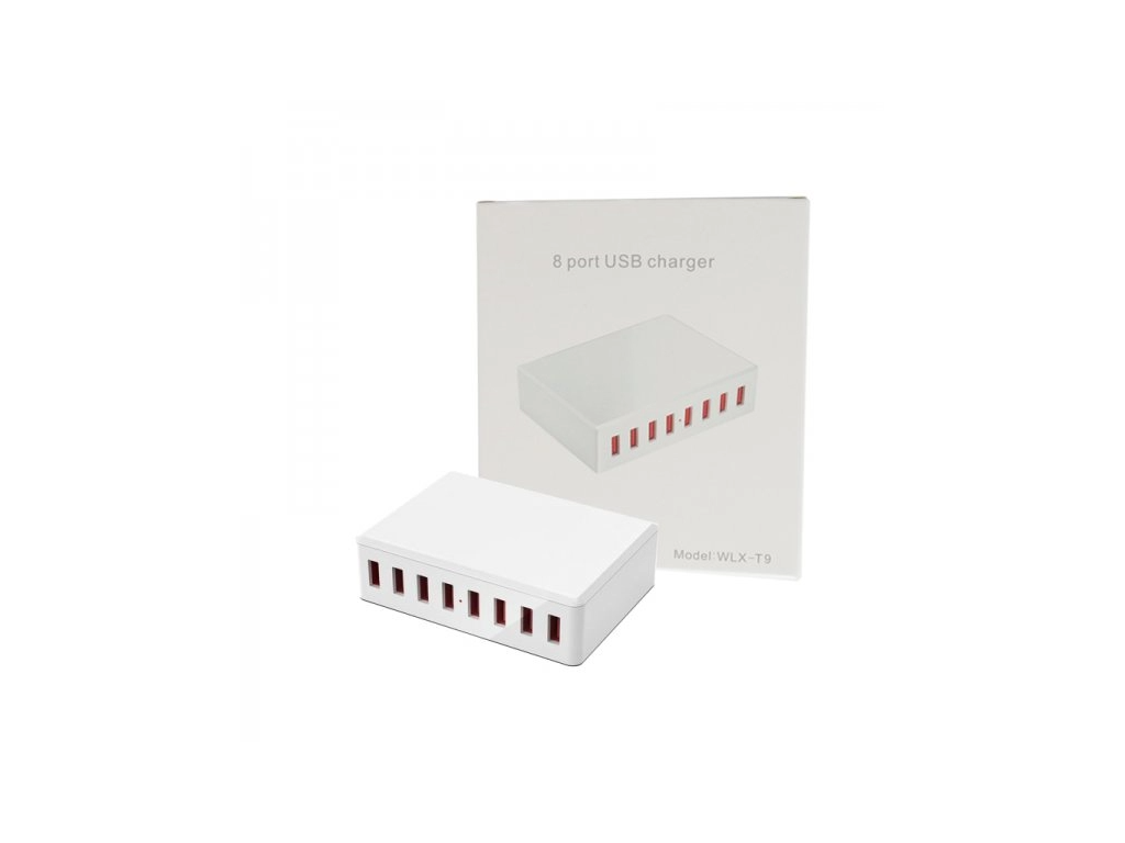 USB Hub 40W WLX-T9 8x USB-A výstup