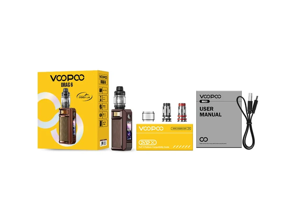 VooPoo Drag 6 Kit s Uforce X Tankem – Brown
