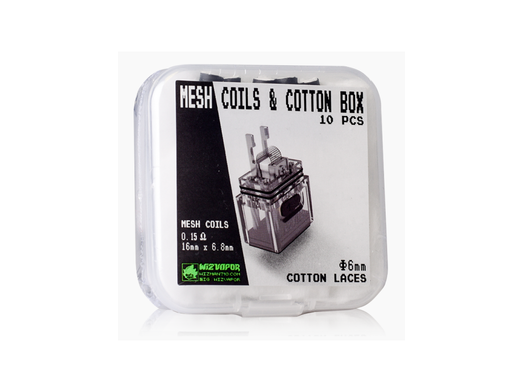 WizVapor Mesh Coil Cotton Box