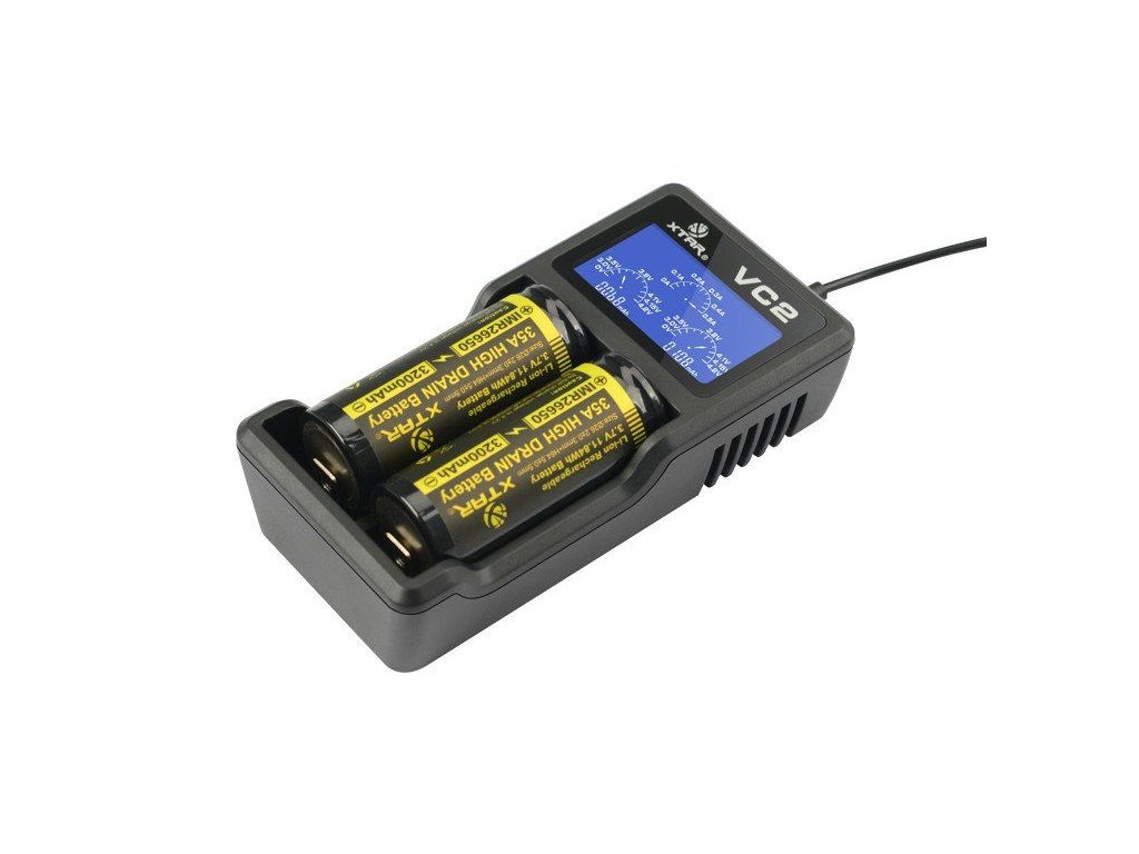 XTAR VC2 LCD USB NABÍJEČKA - 2 sloty