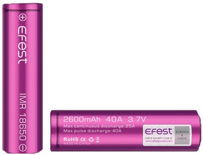 Efest baterie typ 18650 3500 mAh 20A
