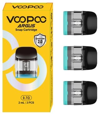 VOOPOO ARGUS SNAP Top Fill cartridge 0,7 Ω 2 ml balení 3 ks
