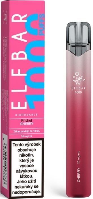 Elf Bar 1000 elektronická cigareta 20 mg Cherry