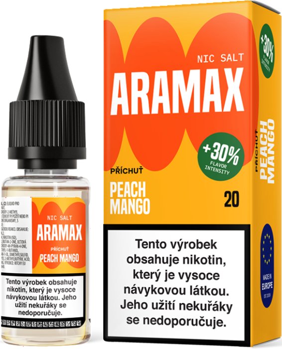 Liquid Aramax SALT Peach Mango 10 ml - 20 mg