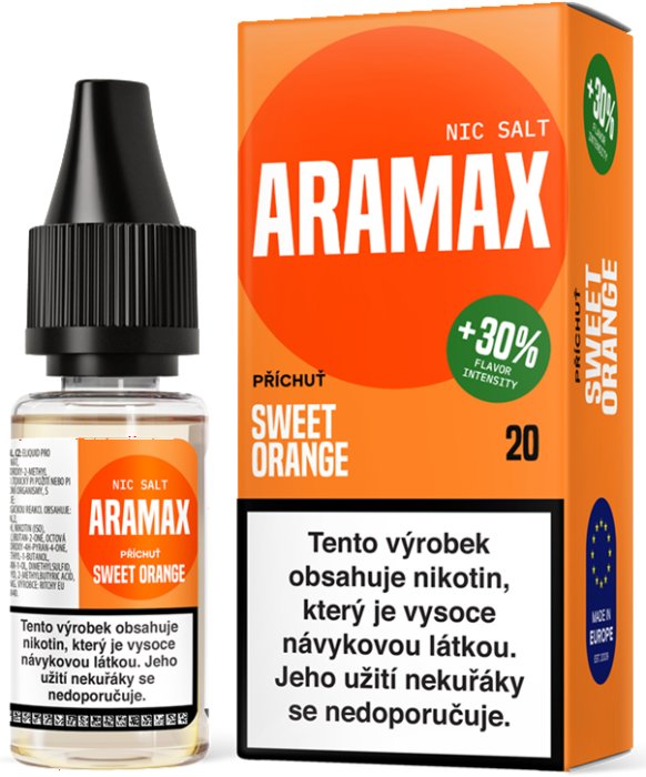 Liquid Aramax SALT Sweet Orange 10 ml - 10 mg