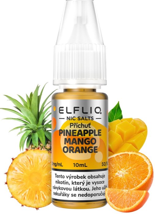 Liquid ELFLIQ Nic SALT Pineapple Mango Orange 10 ml - 20 mg