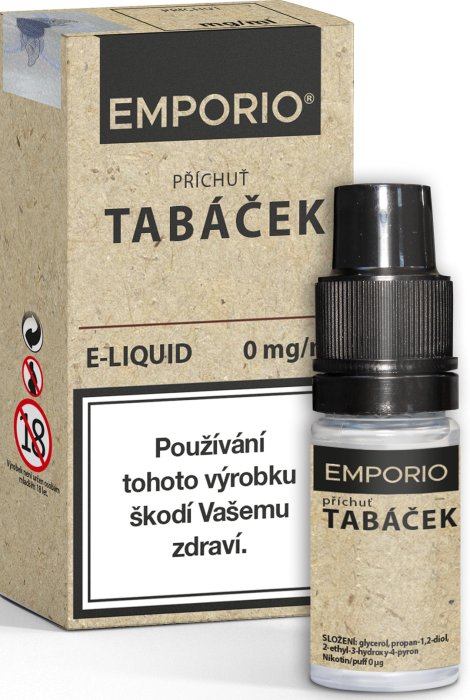 Liquid EMPORIO Tabáček 10 ml - 0 mg