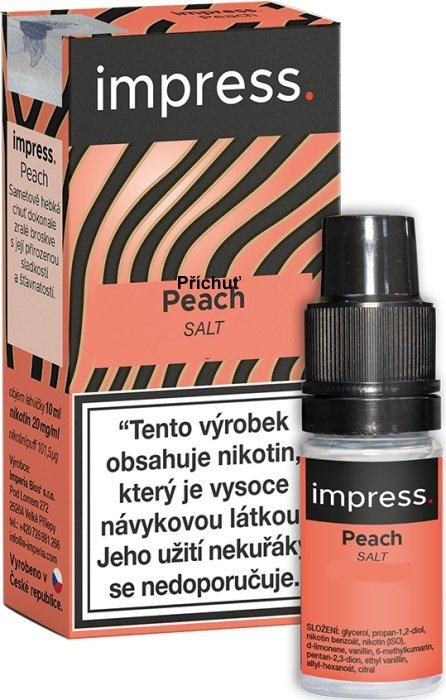 Liquid IMPRESS SALT Peach 10 ml - 10 mg