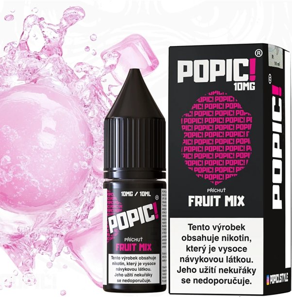 Liquid POPIC! Salt Fruit Mix 10 ml-10 mg