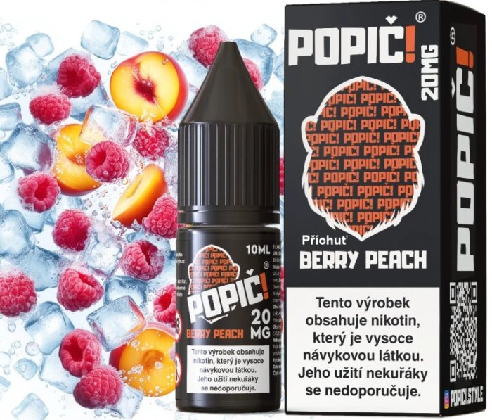 Liquid POPIC! Salt Berry Peach 10 ml-20 mg