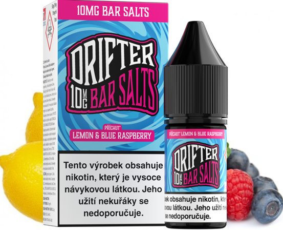 Liquid Drifter Bar Salts Lemon and Blue Raspberry Ice 10 ml - 10 mg