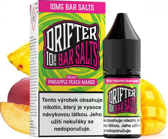 Liquid Drifter Bar Salts Pineapple Peach Mango 10 ml - 10 mg