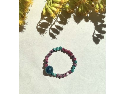 Prsteň Rubín v Zoisite a Tigrie oko