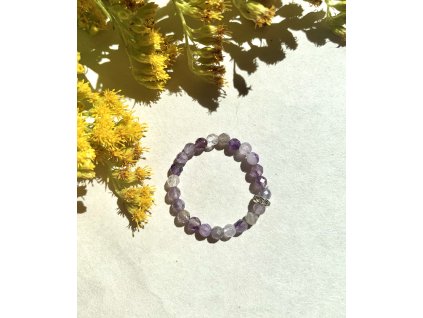 Prsteň brúsený ametyst