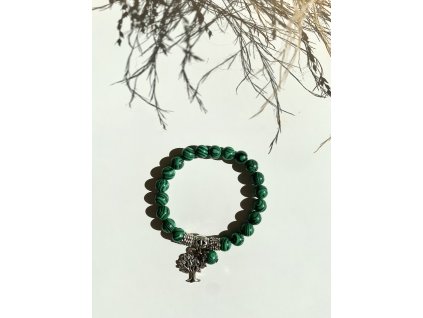 Malachitový náramok *Strom Síly