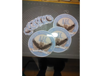 AFC Humpolec. 3D samolepky a přívěsky na klíče.