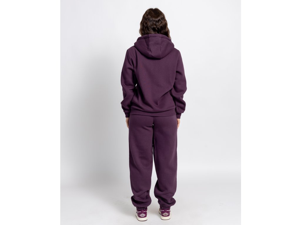 Winter Fluffy Zip Hoodie - Plum (W) - Listen