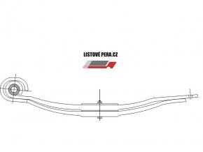 Listové pero BPW 2/33 100 550/615