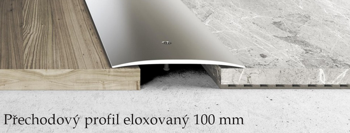 Přechodový profil s eloxovaným povrchem