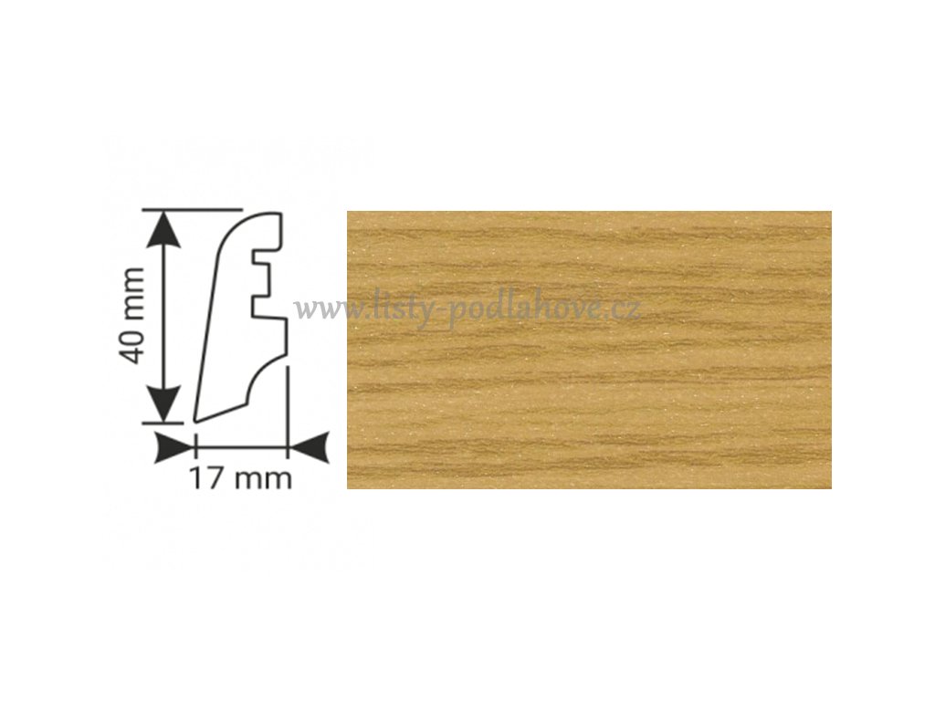K-Produkt lišta KP40 12006 Dub přírodní