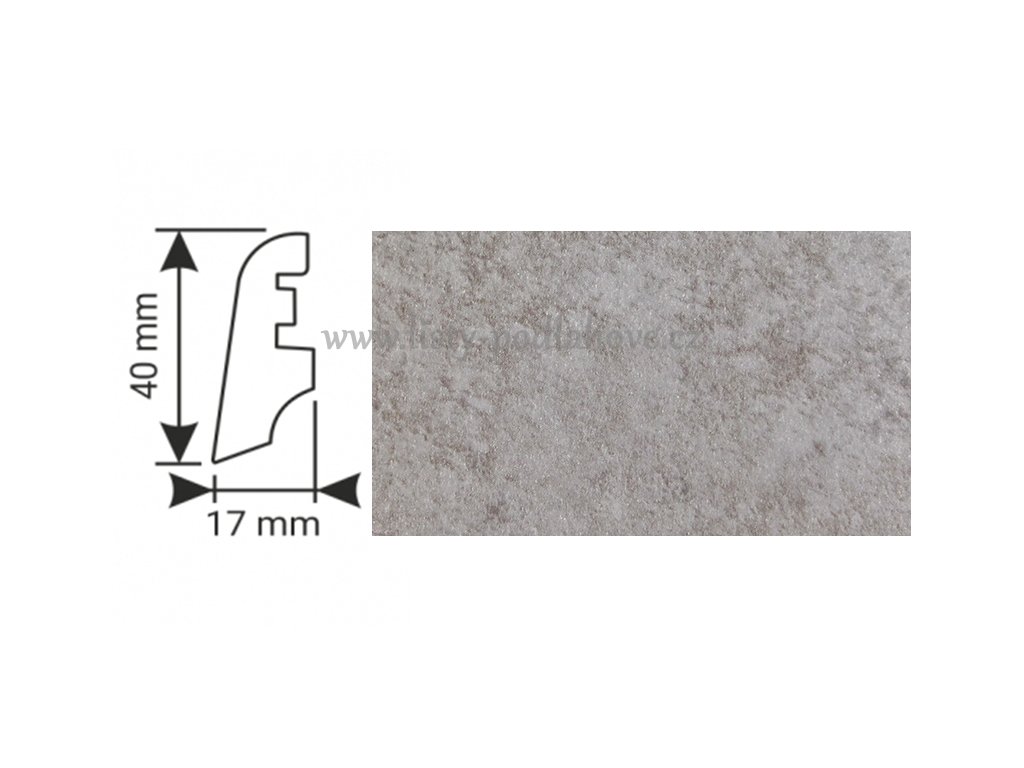 K-Produkt lišta KP40 937 Beton