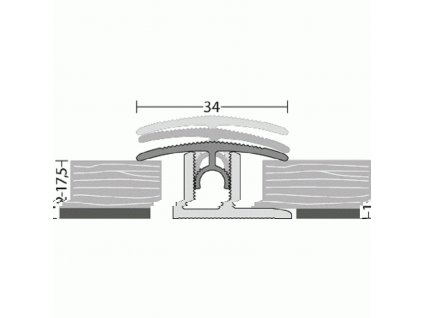 Profi Tec Master UEbergangsprofil Nr 314 34mm fuer Belagstaerken 12 175mm b2