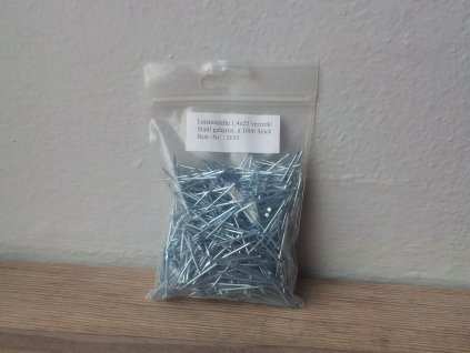 Hřebíky lištové 1,4 x 25 pozink 1000 ks