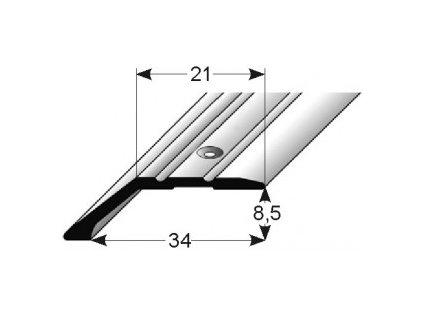 Ukončovací profil  34 x 8,5 mm, šroubovací