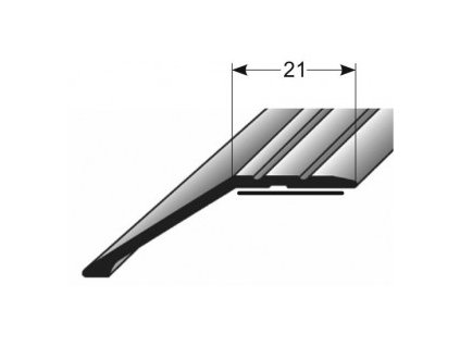 Ukončovací profil  47 x 15,5 mm, samolepící