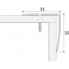 PROFIL Team - Schodová hrana 35 x 35 mm, šroubovací