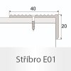 PROFIL Team - Schodová hrana 40 x 20 mm, šroubovací