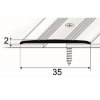 PROFIL Team - Přechodový profil 35 mm, plochý - šroubovací