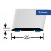Küberit 442 SK - Přechodový profil 25 mm, plochý - samolepicí