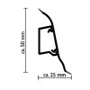 PVC soklová lišta SLK 50 | W3877 250 cm