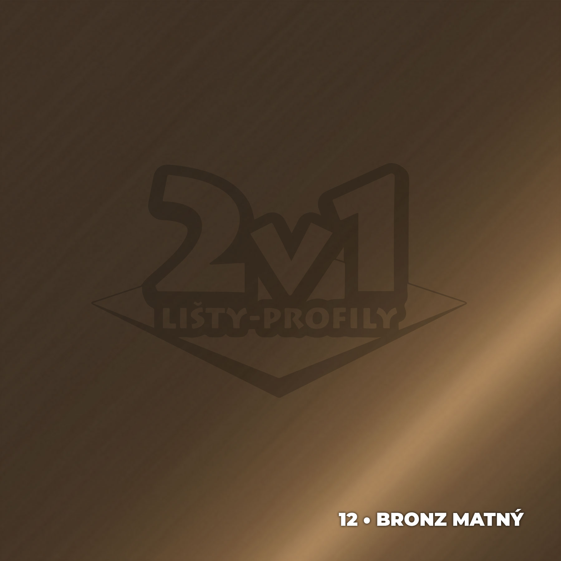 28x13 mm | Prechodový flexi profil vŕtaný DĹŽKA: 270 cm, FARBA: 12 • Bronzový matný