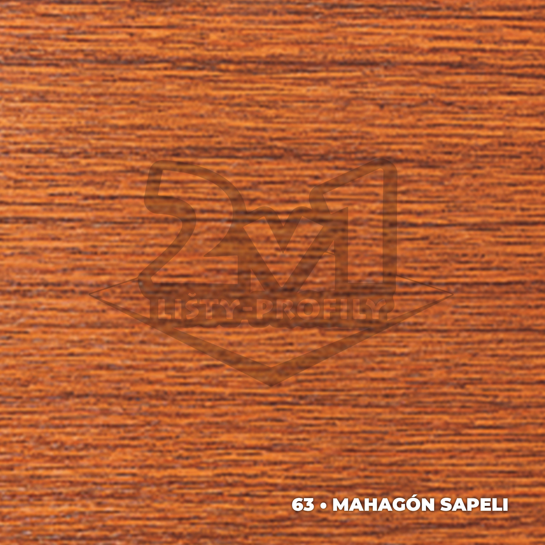 28x11x8 mm | Ukončovací profil vŕtaný DĹŽKA: 90 cm, FARBA: 63 • Mahagón sapeli