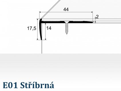 E01 stříbrná do 2 mm