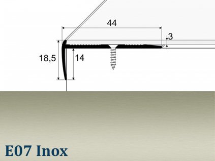 E07 inox do3 výška 18,5