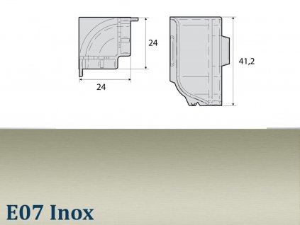 Q63 Vnitřní roh inox