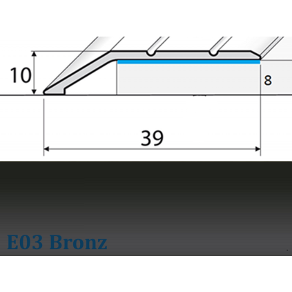 E03 Bronz nájezd 8mm