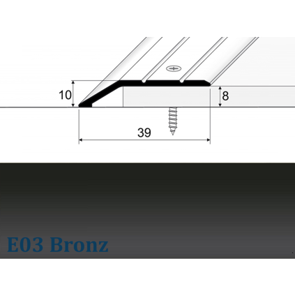 E03 Bronz ukončovací do 8mm