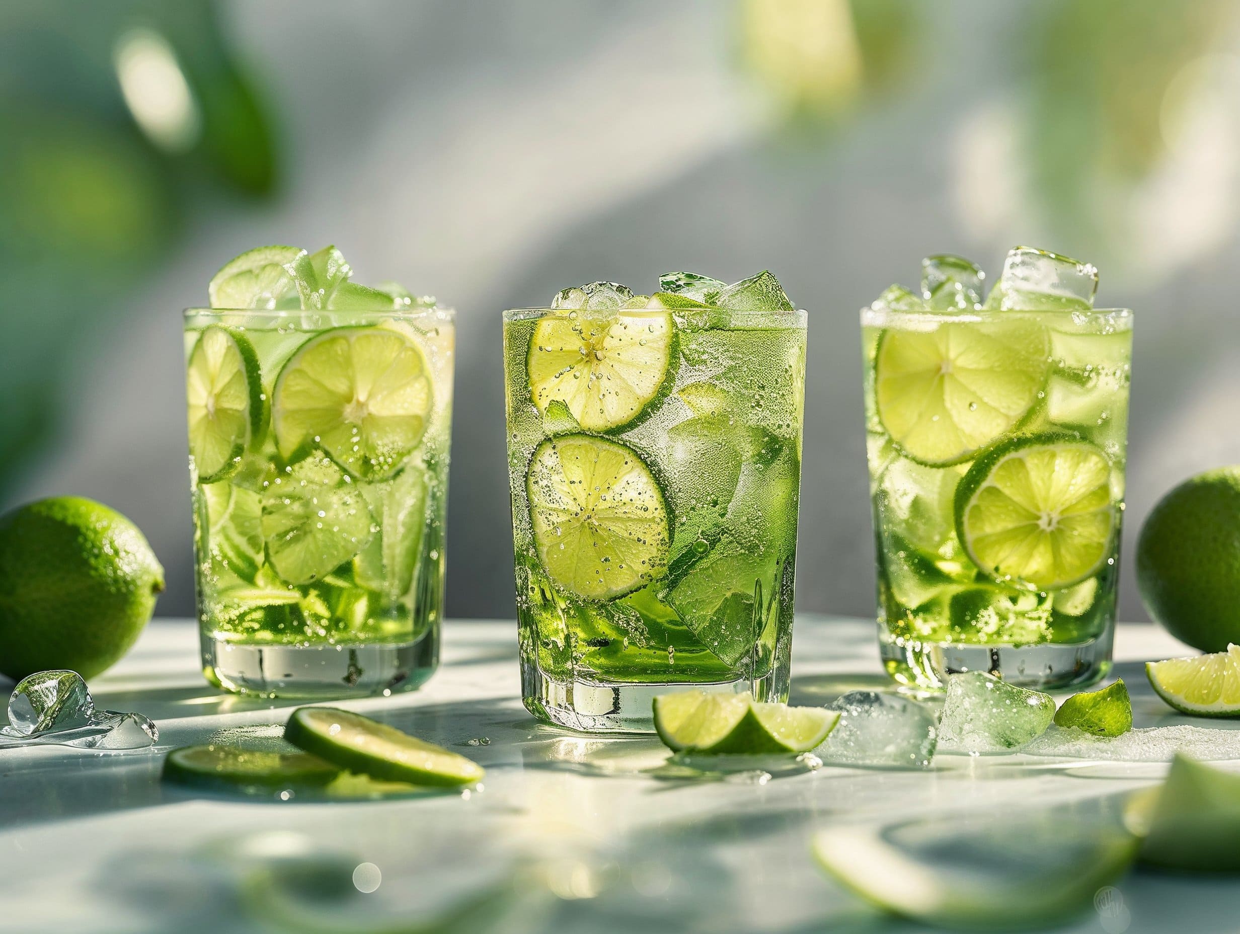 Nízkokalorická limetková limonáda