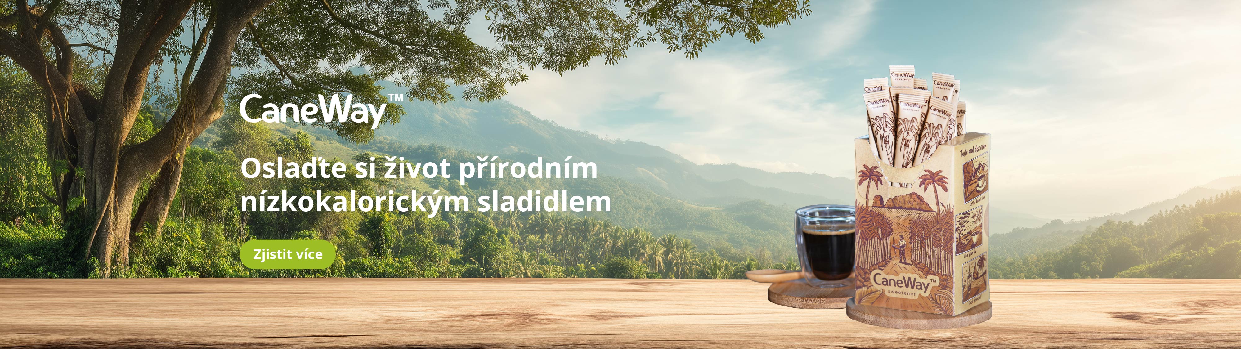 Přírodní nízkokalorické sladidlo CaneWay