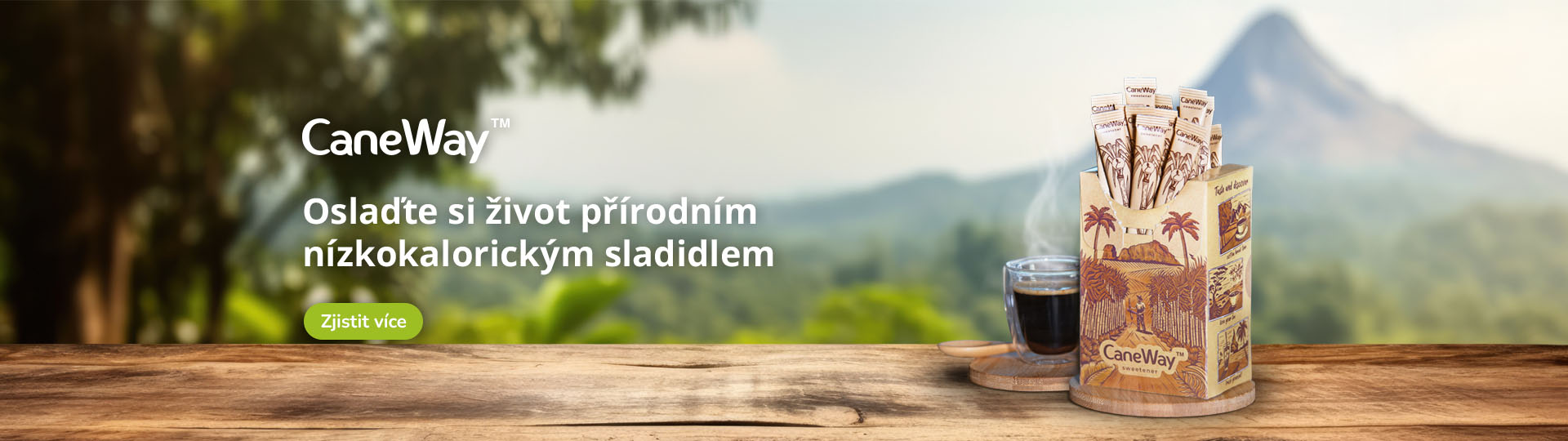 Přírodní nízkokalorické sladidlo CaneWay